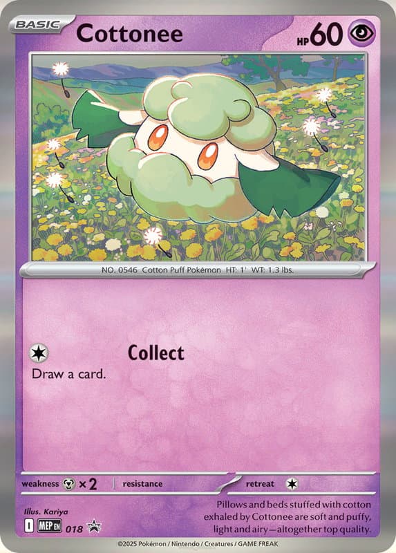Cottonee #018 — Mega Evolution Promos