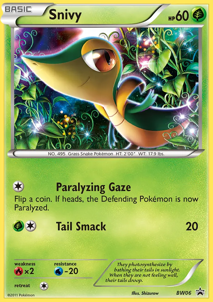 Snivy #BW06 — Black & White Promos