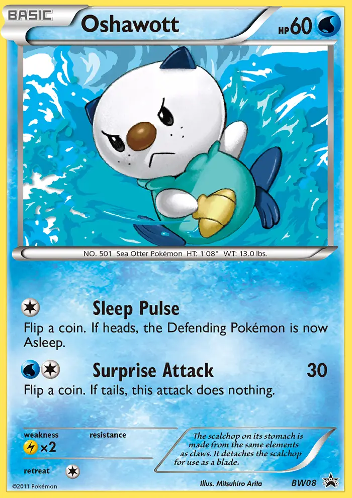 Oshawott #BW08 — Black & White Promos
