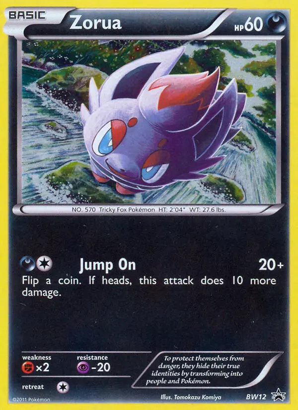 Zorua #BW12 — Black & White Promos