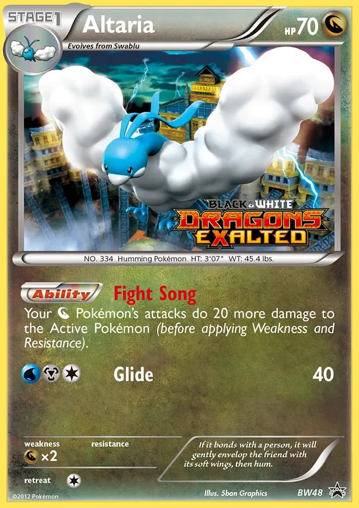 Altaria #BW48 — Black & White Promos