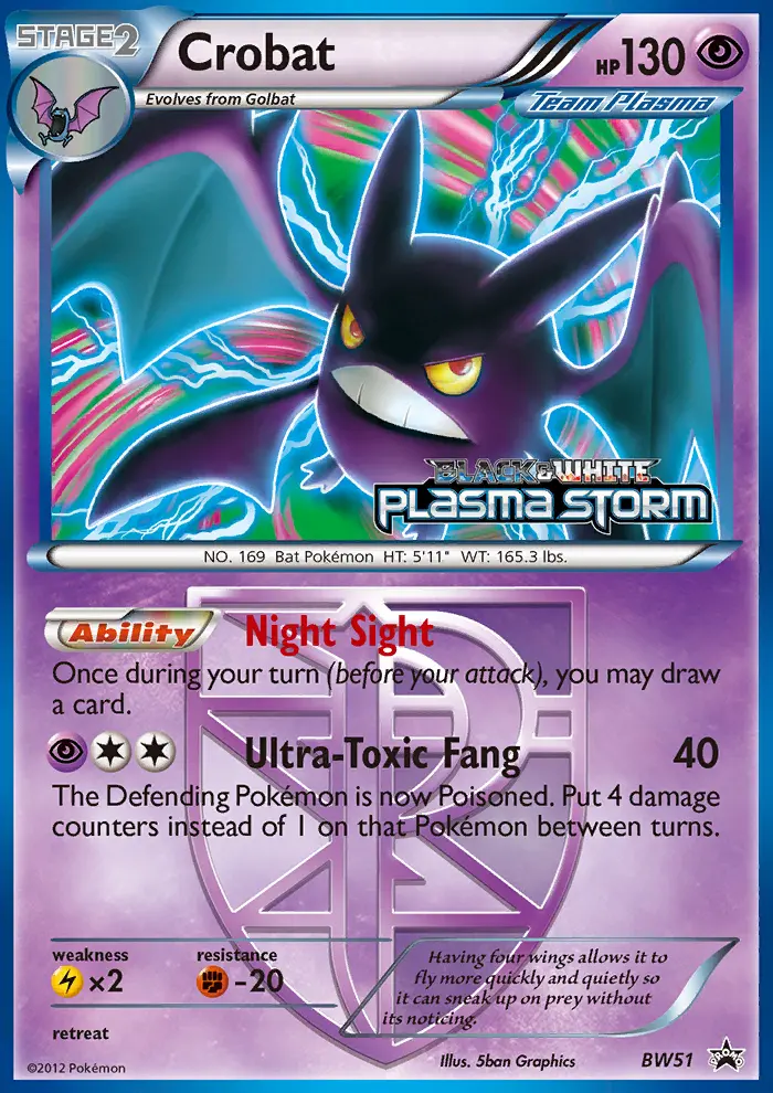 Crobat #BW51 — Black & White Promos