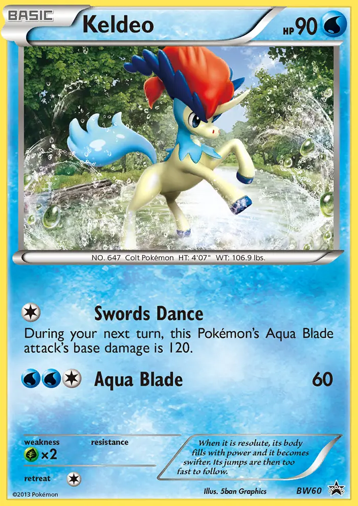 Keldeo #BW60 — Black & White Promos