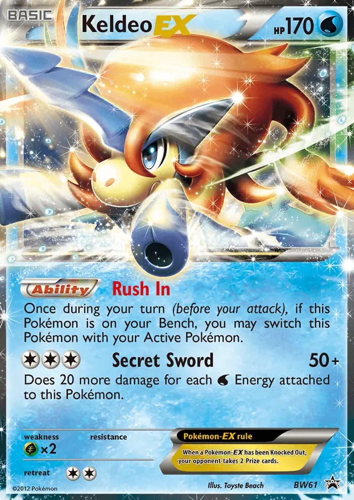 Keldeo-EX #BW61 — Black & White Promos