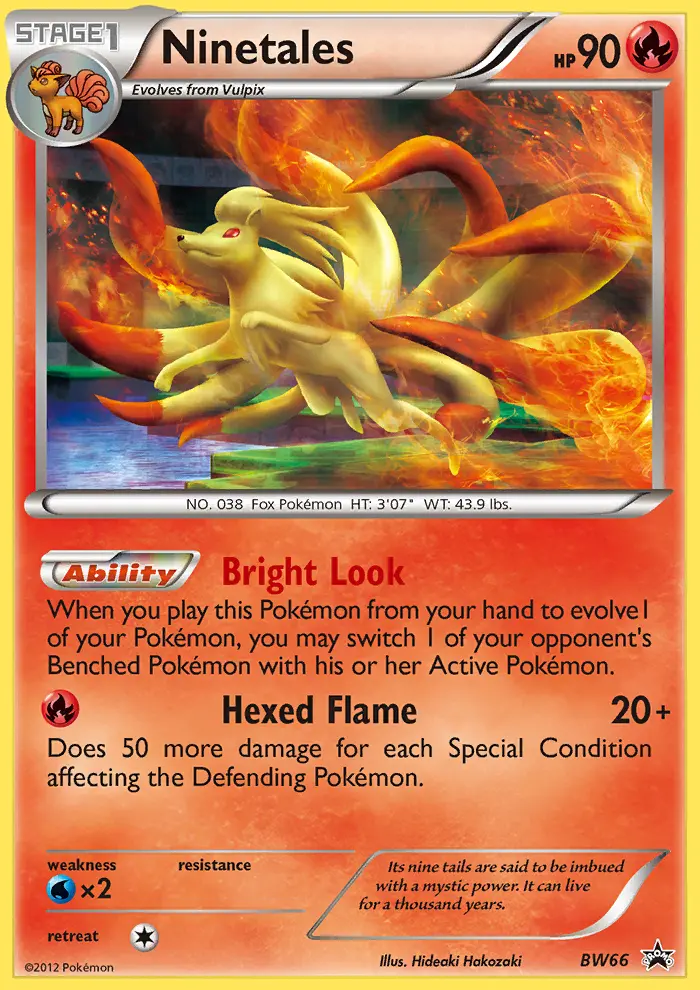 Ninetales #BW66 — Black & White Promos