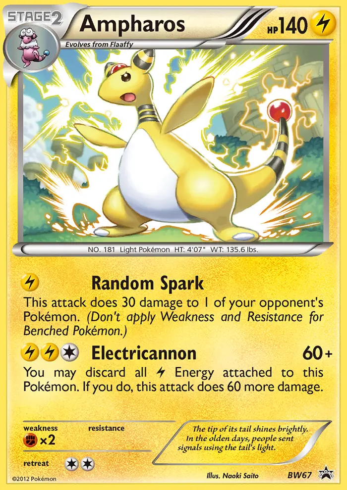 Ampharos #BW67 — Black & White Promos