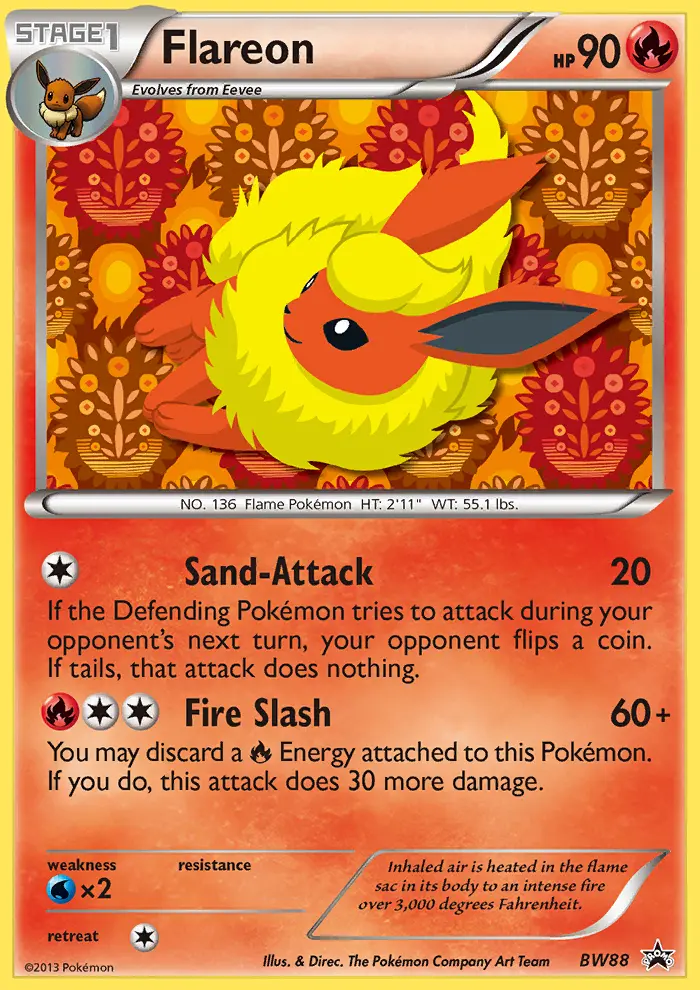 Flareon #BW88 — Black & White Promos