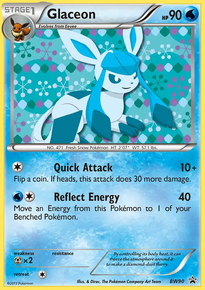 Glaceon #BW90 — Black & White Promos