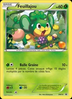 Carte Pokémon Feuillajou #BW14 — Promos Noir et Blanc