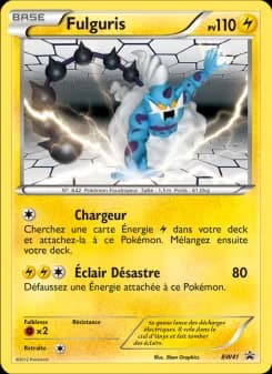 Carte Pokémon Fulguris #BW41 — Promos Noir et Blanc