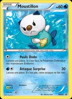 Carte Pokémon Moustillon #BW08 — Promos Noir et Blanc