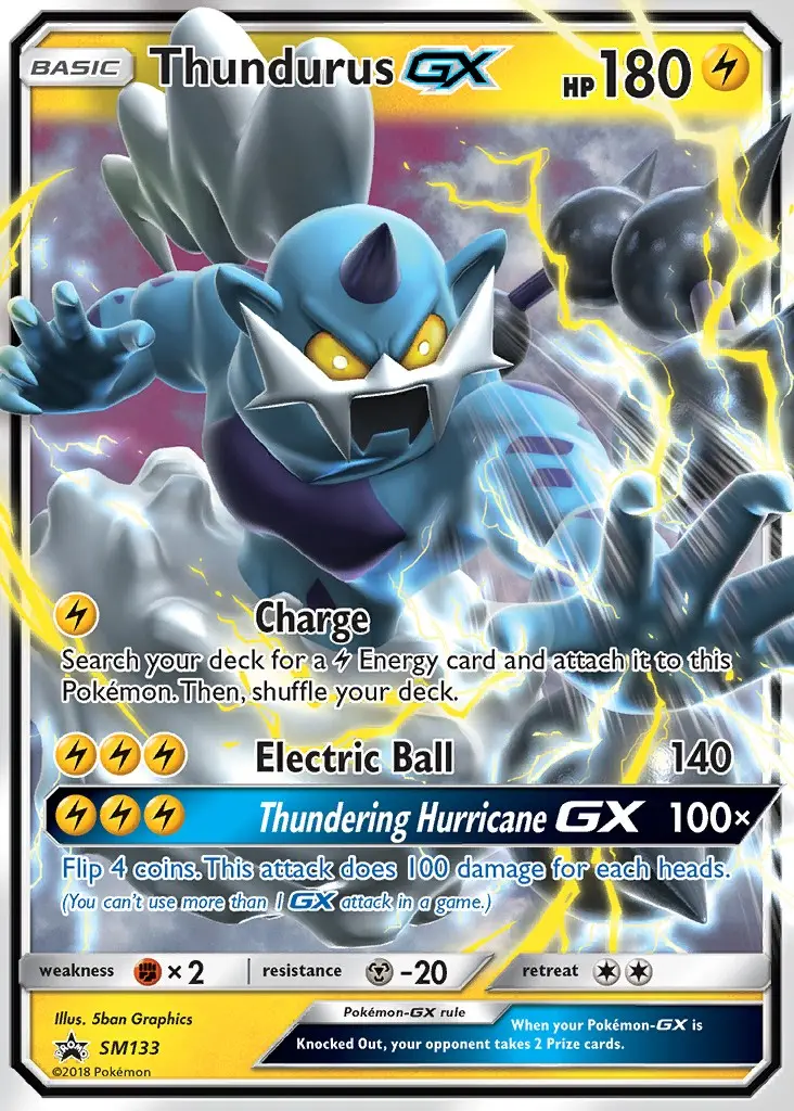 Thundurus GX #SM133 — Sun & Moon Promos