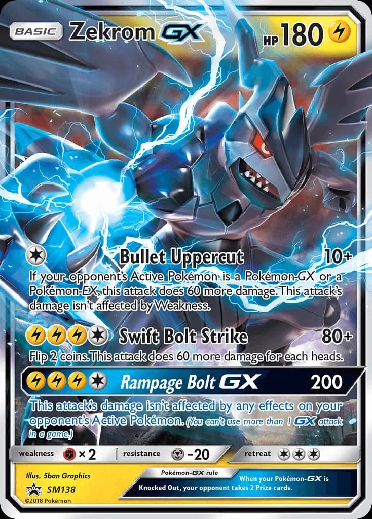 Zekrom GX #SM138 — Sun & Moon Promos