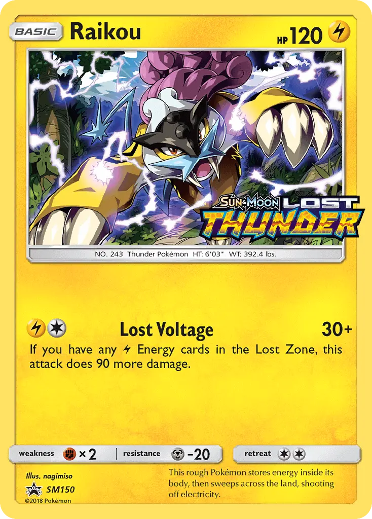 Raikou #SM150 — Sun & Moon Promos