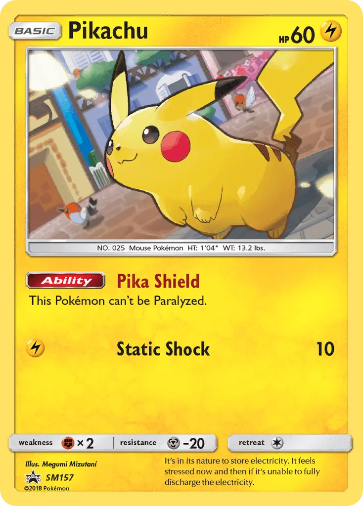 Pikachu #SM157 — Sun & Moon Promos