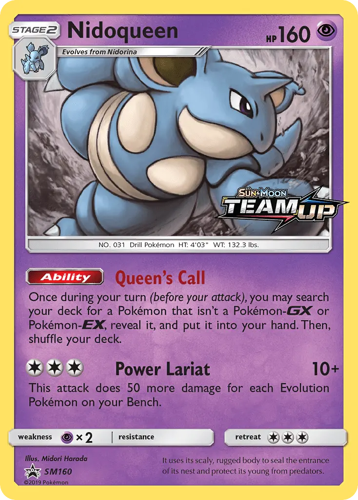 Nidoqueen #SM160 — Sun & Moon Promos