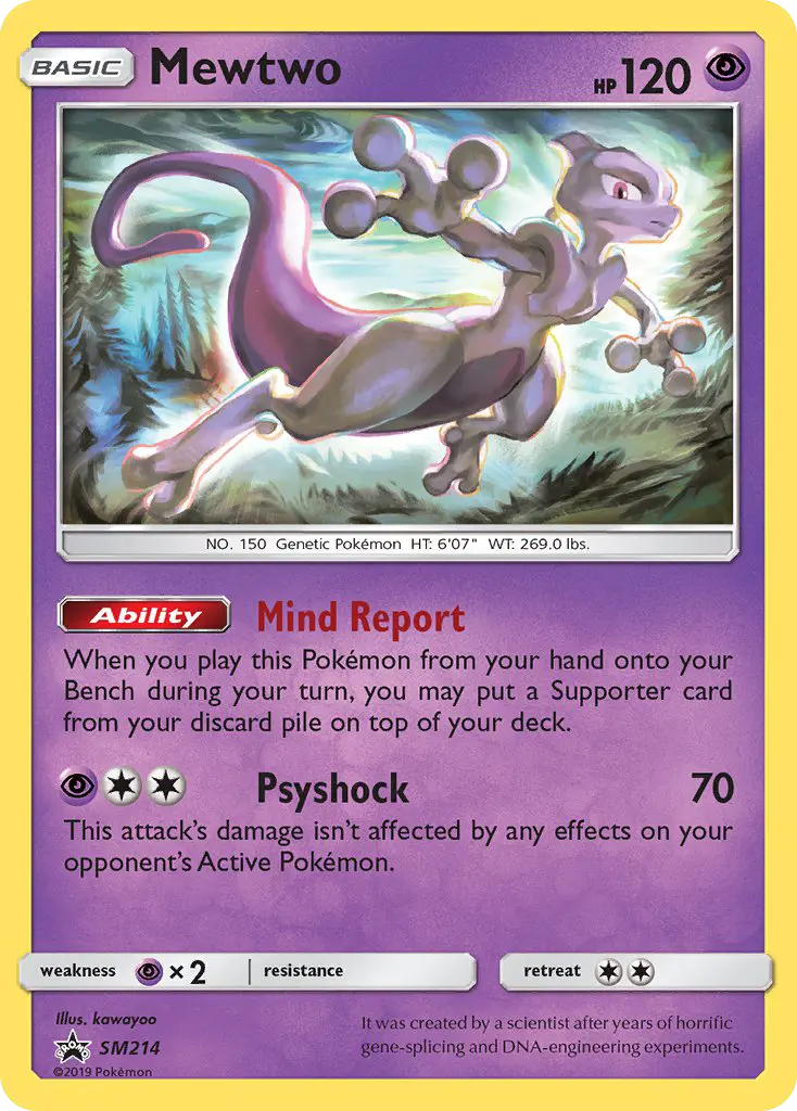 Mewtwo #SM214 — Sun & Moon Promos
