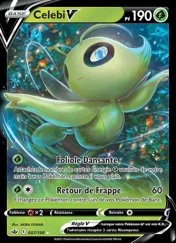 Carte Pokémon Celebi V #7 — Règne de Glace