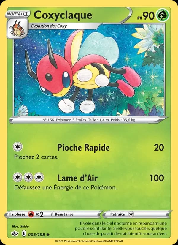 Carte Pokémon Coxyclaque #5 — Règne de Glace