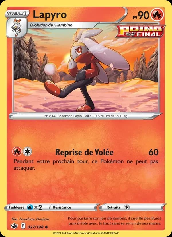 Carte Pokémon Lapyro #27 — Règne de Glace