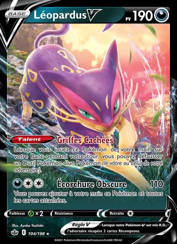 Carte Pokémon Léopardus V #104 — Règne de Glace