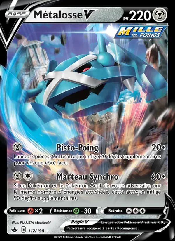 Carte Pokémon Métalosse V #112 — Règne de Glace