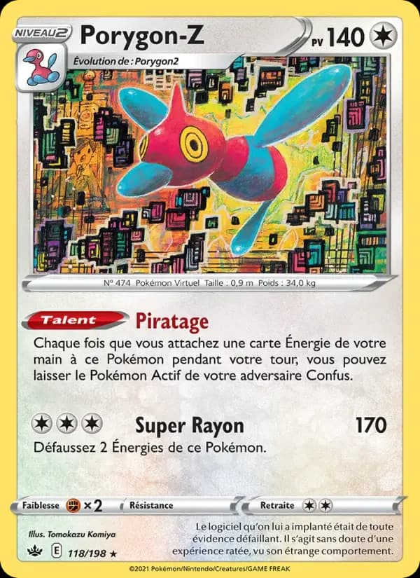Carte Pokémon Porygon-Z #118 — Règne de Glace