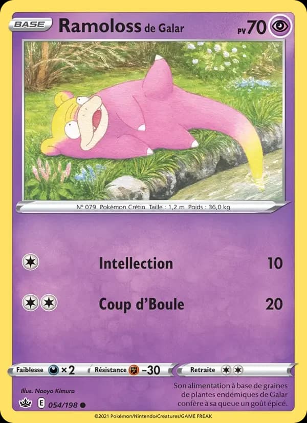 Carte Pokémon Ramoloss de Galar #54 — Règne de Glace