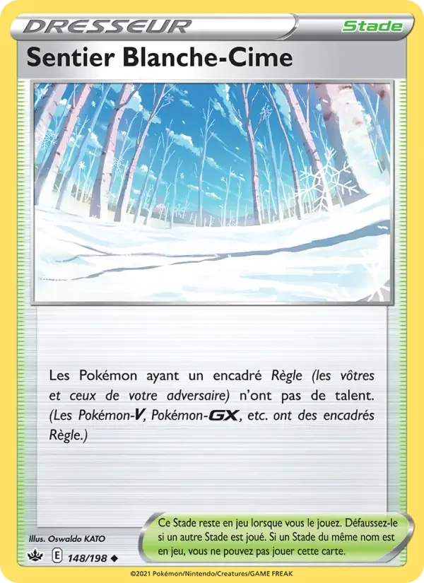 Carte Pokémon Sentier Blanche-Cime #148 — Règne de Glace