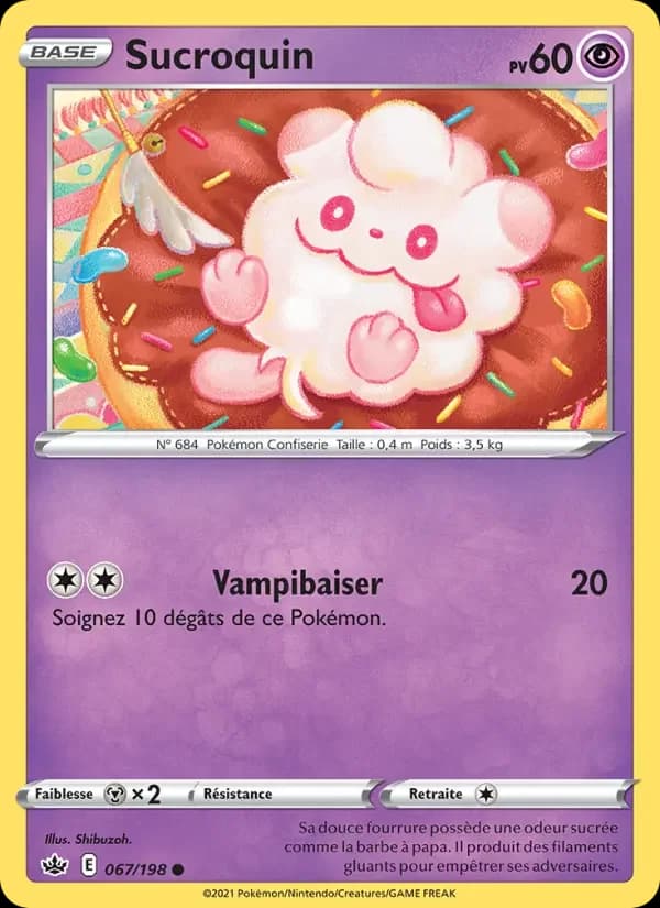 Carte Pokémon Sucroquin #67 — Règne de Glace