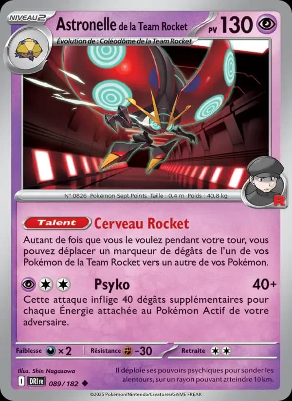 Carte Pokémon Astronelle de la Team Rocket #089 — Rivalités Destinées