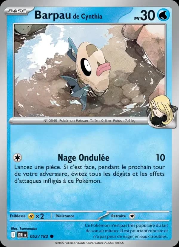 Carte Pokémon Barpau de Cynthia #052 — Rivalités Destinées