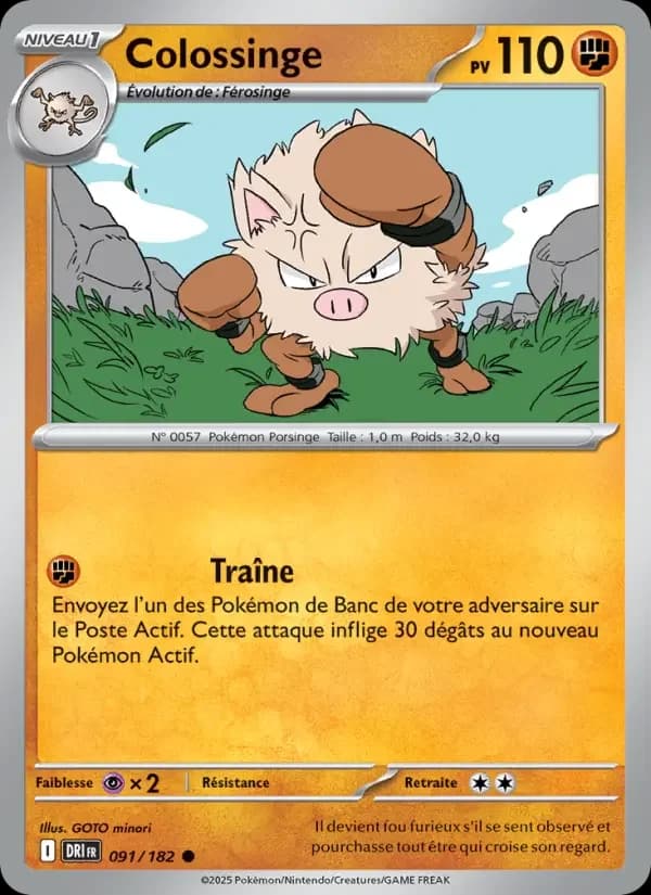 Carte Pokémon Colossinge #091 — Rivalités Destinées
