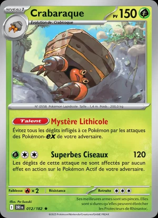 Carte Pokémon Crabaraque #012 — Rivalités Destinées