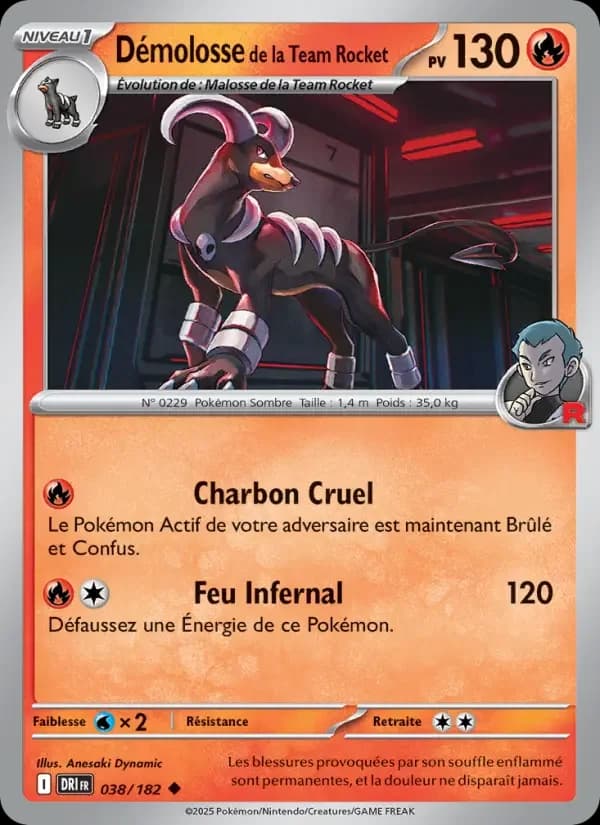Carte Pokémon Démolosse de la Team Rocket #038 — Rivalités Destinées