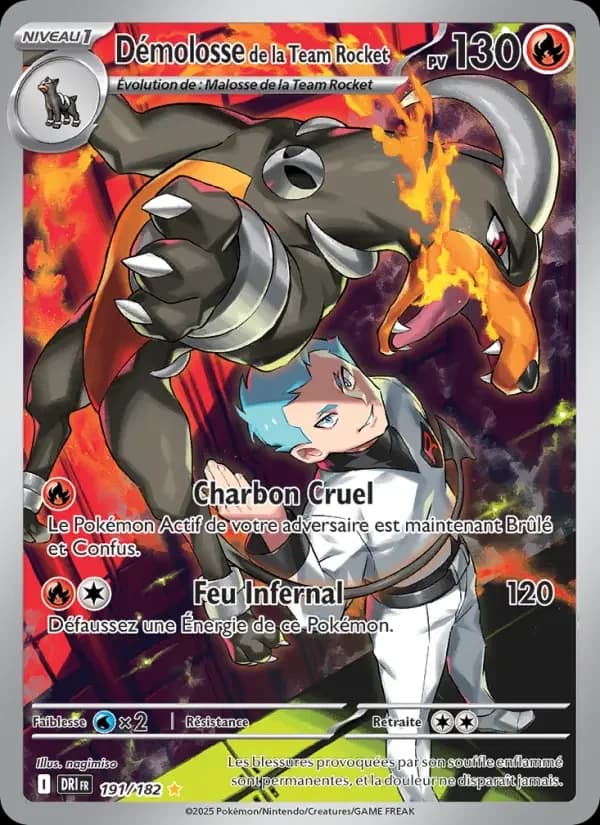 Carte Pokémon Démolosse de la Team Rocket #191 — Rivalités Destinées