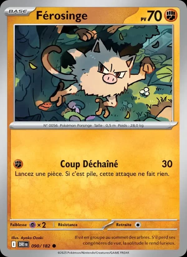 Carte Pokémon Férosinge #090 — Rivalités Destinées
