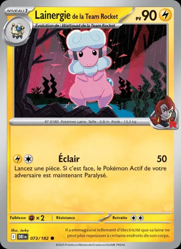 Carte Pokémon Lainergie de la Team Rocket #073 — Rivalités Destinées