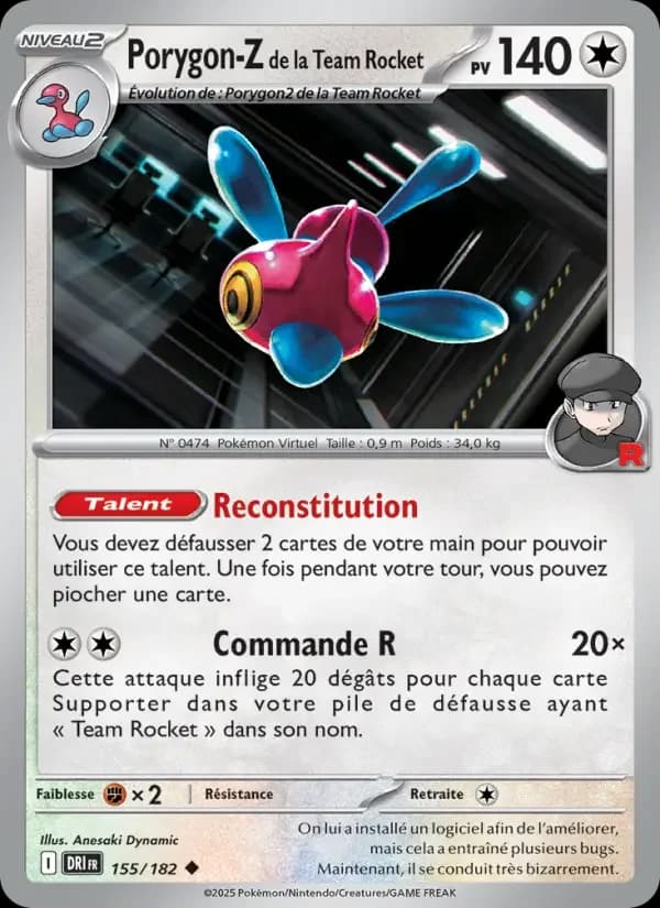 Carte Pokémon Porygon-Z de la Team Rocket #155 — Rivalités Destinées