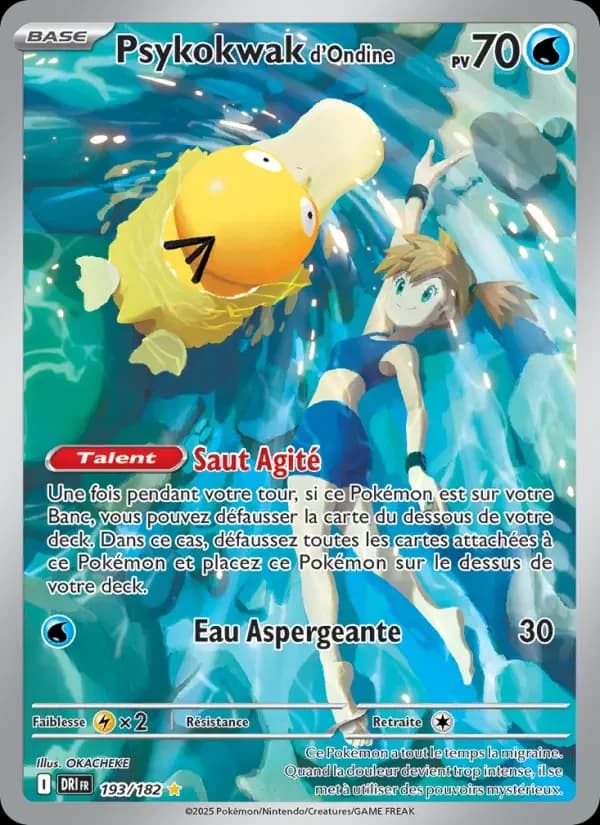 Carte Pokémon Psykokwak d'Ondine #193 — Rivalités Destinées