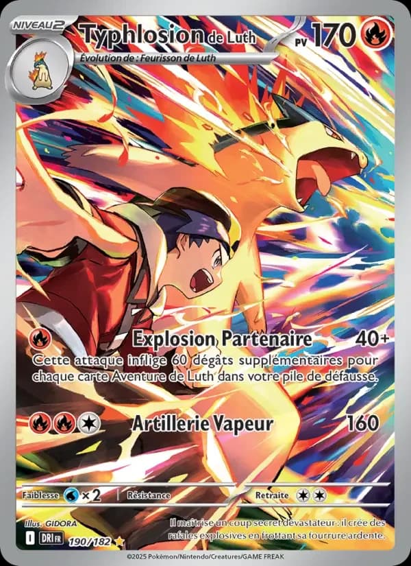 Carte Pokémon Typhlosion de Luth #190 — Rivalités Destinées