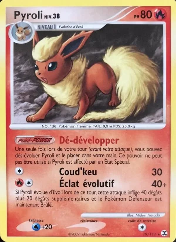 Carte Pokémon Pyroli Niv. 38 #19 — Rivaux Émergeants