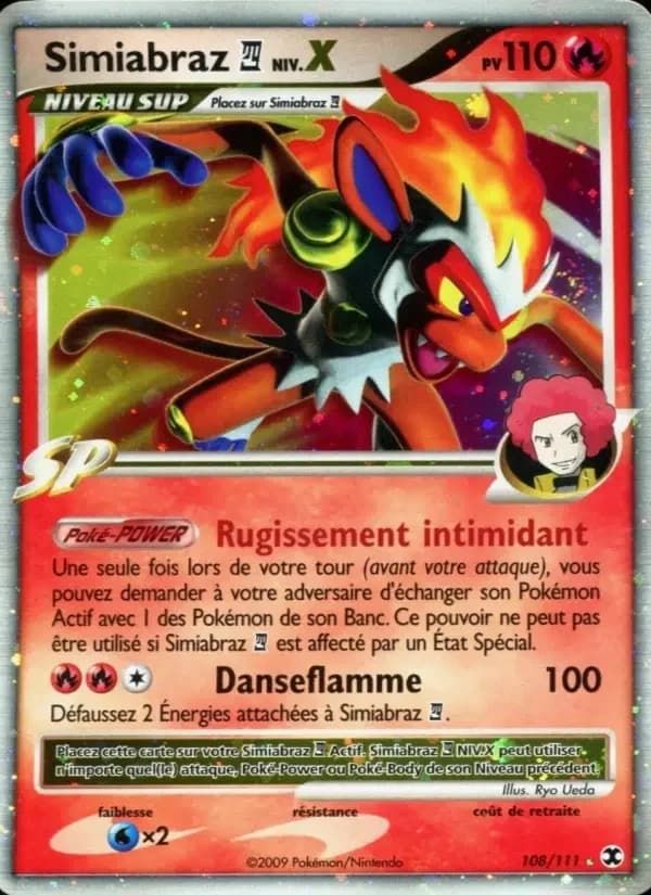 Carte Pokémon Simiabraz Niv. X #108 — Rivaux Émergeants