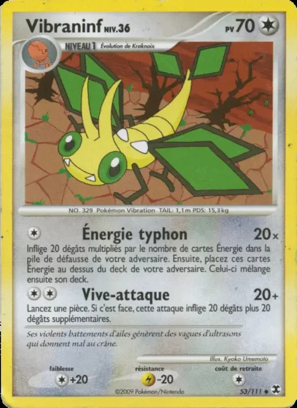 Carte Pokémon Vibraninf Niv. 36 #53 — Rivaux Émergeants
