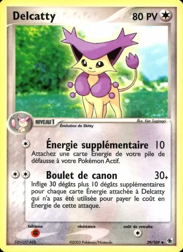 Carte Pokémon Delcatty #29 — Rubis & Saphir