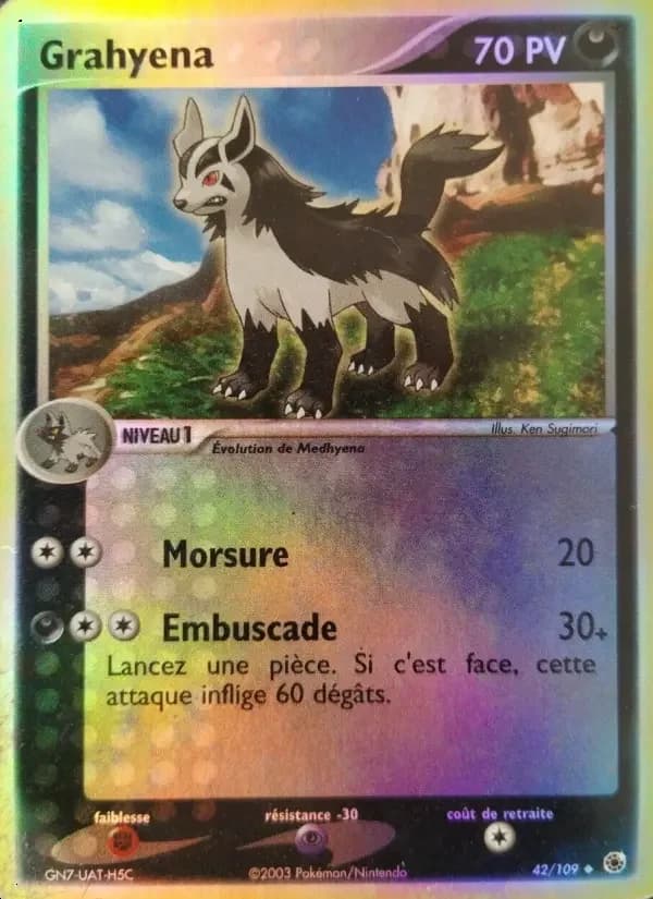Carte Pokémon Grahyena #42 — Rubis & Saphir