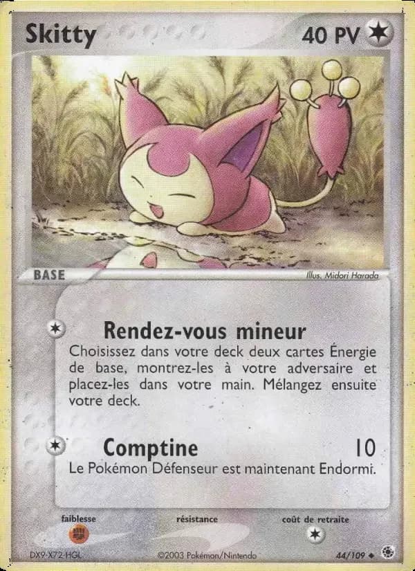 Carte Pokémon Skitty #44 — Rubis & Saphir