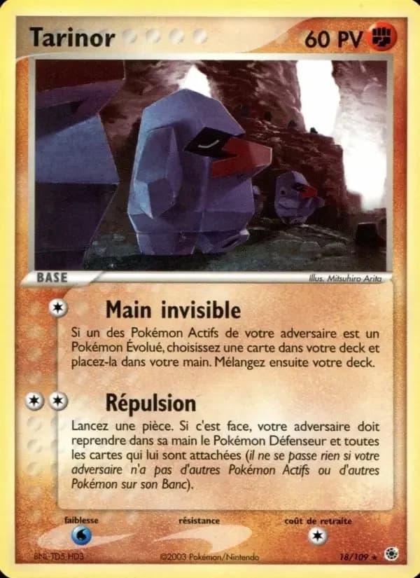 Carte Pokémon Tarinor #18 — Rubis & Saphir