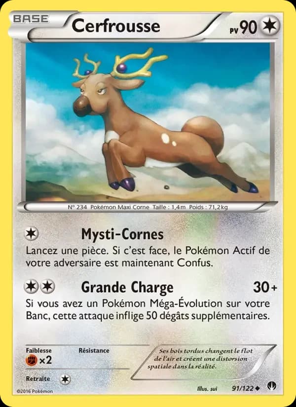 Carte Pokémon Cerfrousse #91 — Rupture TURBO