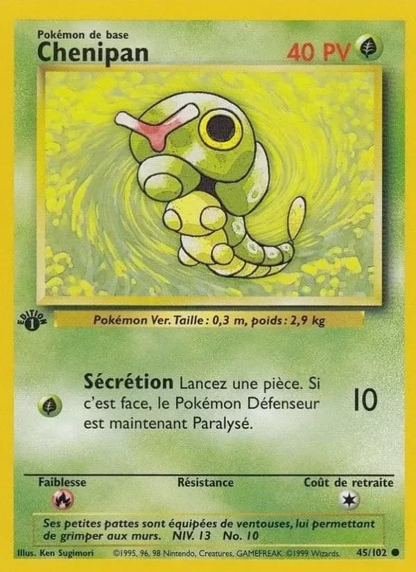 Carte Pokémon Chenipan #45 — Set de base